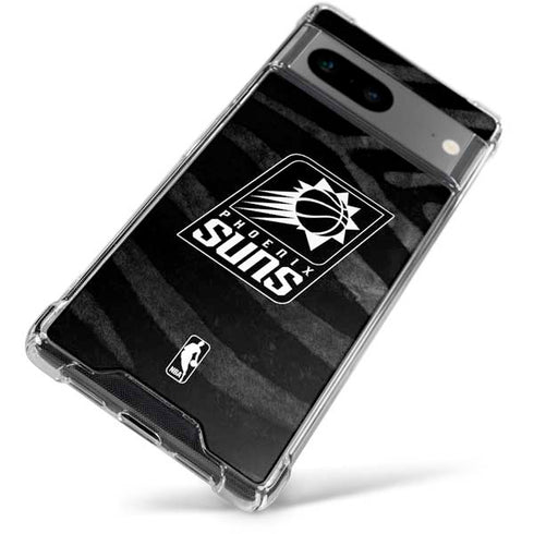 NBA Phoenix Suns Black Animal Print Google Pixel 7a Clear Case